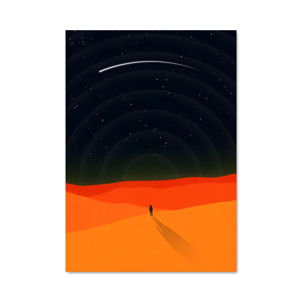 Poster Étoile du Désert – affiche Art spatial